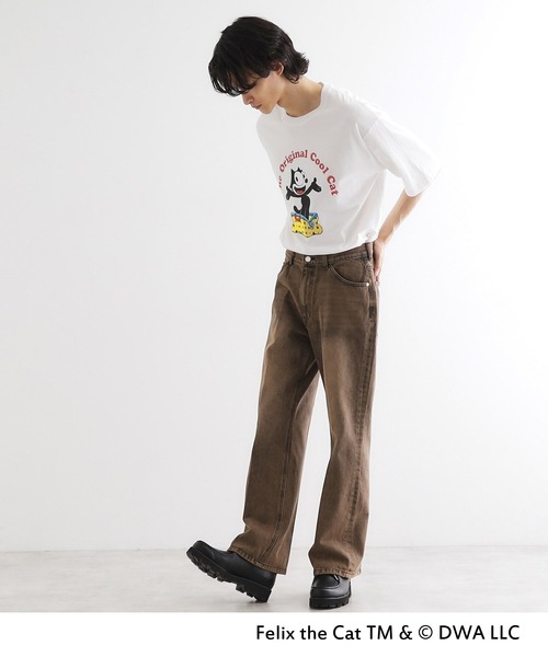 tk.TAKEO KIKUCHI(ティーケータケオキクチ)の「FELIX THE CAT Tシャツ(Tシャツ/カットソー・メンズ・ブラック/ホワイト/ホワイト系1/ブラック系・04/03/02)」の15枚目の写真