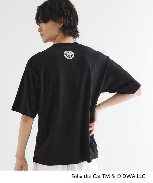 tk.TAKEO KIKUCHI(ティーケータケオキクチ)の「FELIX THE CAT Tシャツ(Tシャツ/カットソー・メンズ・ブラック/ホワイト/ホワイト系1/ブラック系・04/03/02)」の9枚目の写真