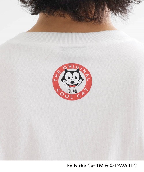tk.TAKEO KIKUCHI(ティーケータケオキクチ)の「FELIX THE CAT Tシャツ(Tシャツ/カットソー・メンズ・ブラック/ホワイト/ホワイト系1/ブラック系・04/03/02)」の16枚目の写真
