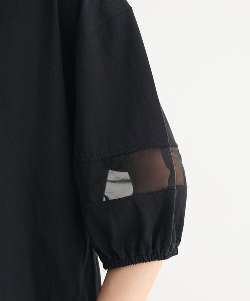 Green　Parks（グリーンパークス）の「シアードッキングプルオーバー2（Tシャツ/カットソー・レディース・ネイビー/オレンジ/ブラック/オフホワイト・FREE）」の13枚目の写真