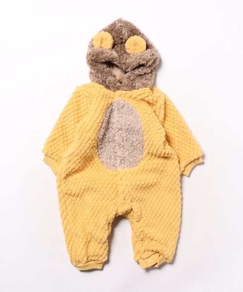 LaStella（ラステラ）の「ｱﾆﾏﾙﾛﾝﾊﾟｽ（ロンパース・キッズ・オフホワイト/イエロー/ラベンダー・80/70）」の3枚目の写真