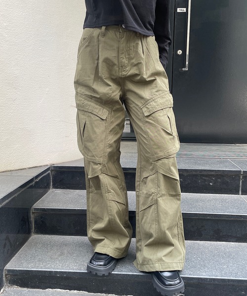 meJane（ミージェーン）の「ポケットカーゴパンツ（カーゴパンツ・レディース・ブラック/カーキ・FREE）」の6枚目の写真