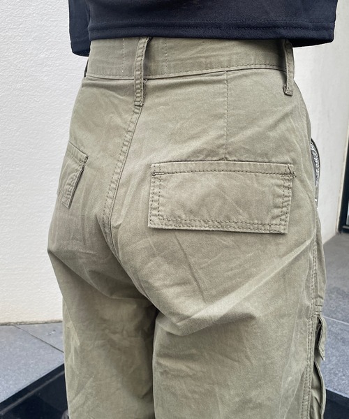 meJane（ミージェーン）の「ポケットカーゴパンツ（カーゴパンツ・レディース・ブラック/カーキ・FREE）」の8枚目の写真
