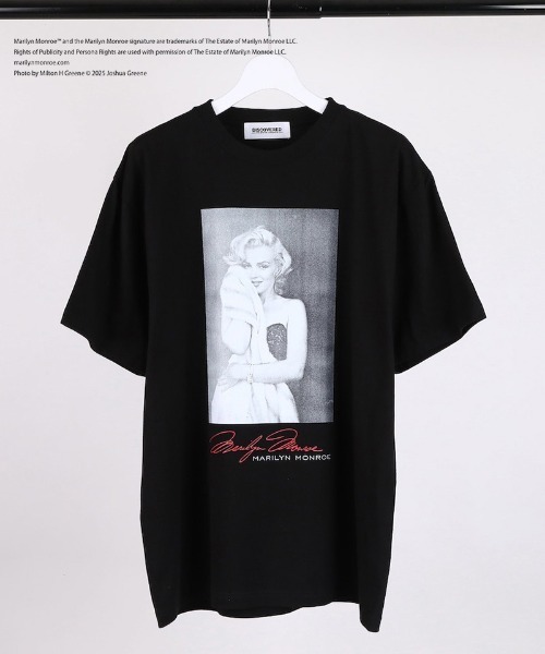 DISCOVERED（ディスカバード）の「mt9889-MARILYN MONROE TEE (SELF-PORTRAIT) Tシャツ(DC-SS26-CU-12)（Tシャツ/カットソー・メンズ・ホワイト/ブラック・1/2/3/4）」の2枚目の写真
