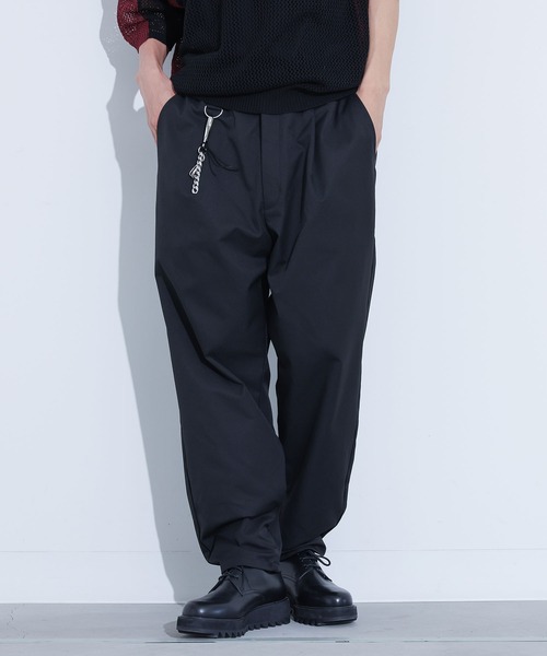 MDR(エムディアール)の「Dカン付きタックワイドパンツ(その他パンツ・メンズ・ブラック/パープル・L/M)」の4枚目の写真
