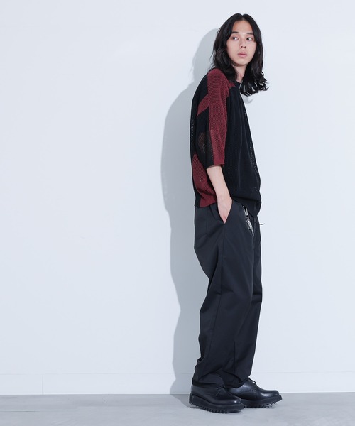 MDR(エムディアール)の「Dカン付きタックワイドパンツ(その他パンツ・メンズ・ブラック/パープル・L/M)」の6枚目の写真
