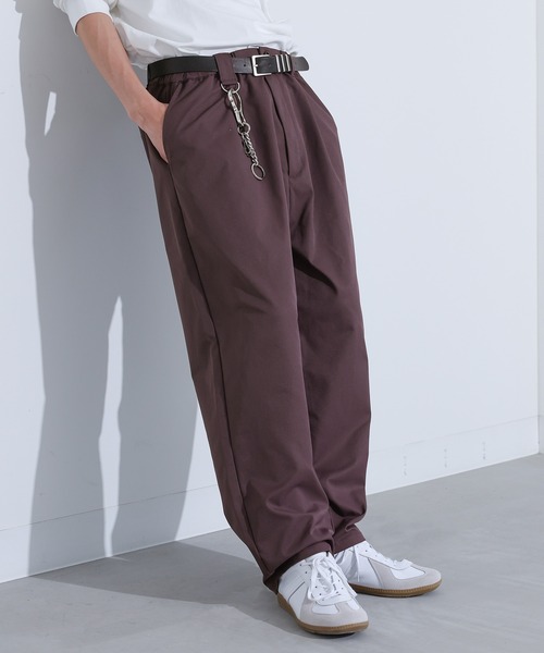 MDR(エムディアール)の「Dカン付きタックワイドパンツ(その他パンツ・メンズ・ブラック/パープル・L/M)」の13枚目の写真