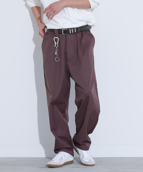 MDR(エムディアール)の「Dカン付きタックワイドパンツ(その他パンツ・メンズ・ブラック/パープル・L/M)」の11枚目の写真