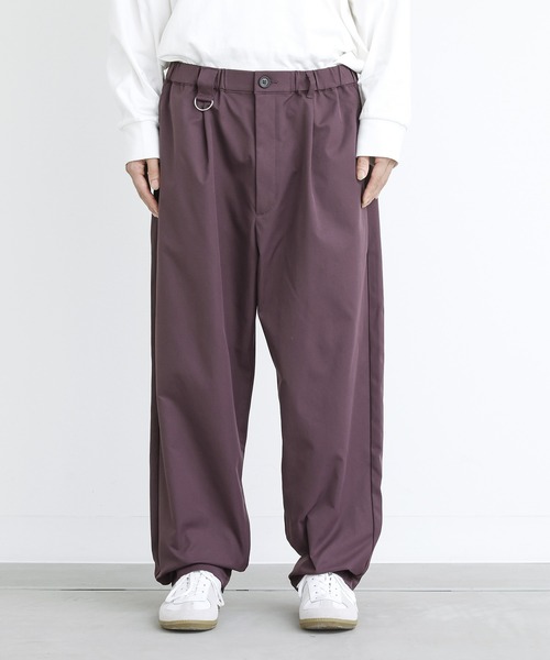 MDR(エムディアール)の「Dカン付きタックワイドパンツ(その他パンツ・メンズ・ブラック/パープル・L/M)」の18枚目の写真