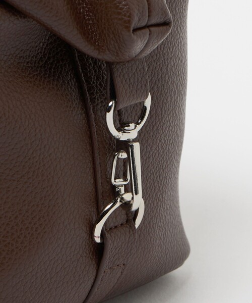 ＆MyuQ（アンドミューク）の「＜&MyuQ＞TAMTON SQEBAG（トートバッグ・レディース・ブラック/ダークブラウン・FREE）」の14枚目の写真