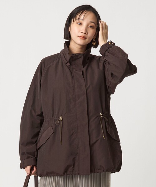 green label relaxing（グリーンレーベルリラクシング）の「［size SHORTあり］2WAY マウンテンパーカー 撥水（マウンテンパーカー・レディース・ブラウン/ブラック/ベージュ・SHORT/36/38）」の7枚目の写真