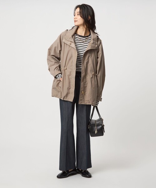 green label relaxing（グリーンレーベルリラクシング）の「［size SHORTあり］2WAY マウンテンパーカー 撥水（マウンテンパーカー・レディース・ブラウン/ブラック/ベージュ・SHORT/36/38）」の18枚目の写真