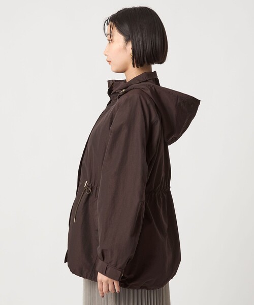 green label relaxing（グリーンレーベルリラクシング）の「［size SHORTあり］2WAY マウンテンパーカー 撥水（マウンテンパーカー・レディース・ブラウン/ブラック/ベージュ・SHORT/36/38）」の22枚目の写真
