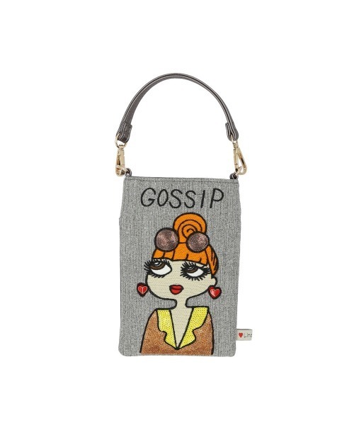 BACKYARD FAMILY(バックヤードファミリー)の「Lyre リタちゃん 2WAYスマホショルダーバッグ(ショルダーバッグ・レディース・ホワイト/グレー・FREE)」の3枚目の写真
