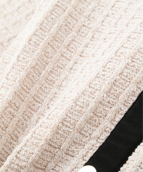 ◇ミックスツイード切替ニットワンピース（ワンピース）｜JILL