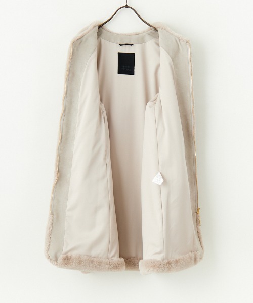 TATRAS/タトラス] POLLINA ノーカラーエコファーベスト（ベスト