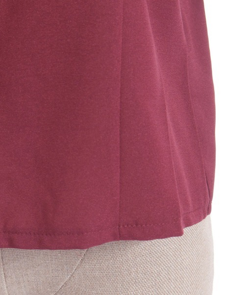 axes femme POETIQUE（アクシーズファムポエティック）の「レースアップラッフルブラウス（シャツ/ブラウス・レディース・ブラック/ワイン/ホワイト・MEDIUM）」の22枚目の写真