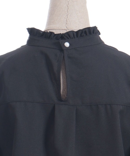 axes femme POETIQUE（アクシーズファムポエティック）の「レースアップラッフルブラウス（シャツ/ブラウス・レディース・ブラック/ワイン/ホワイト・MEDIUM）」の11枚目の写真