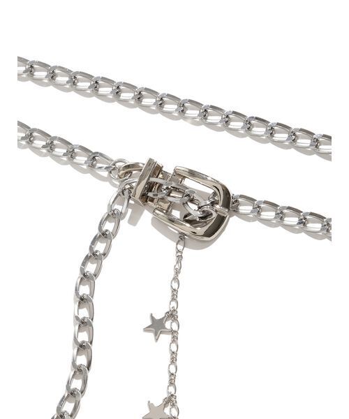 LILY BROWN（リリーブラウン）の「2wayモチーフチェーンベルト（ベルト・レディース・ゴールド/シルバー・F）」の5枚目の写真