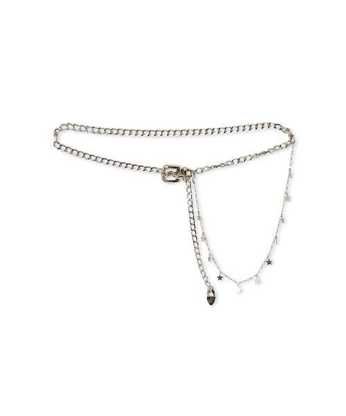 LILY BROWN（リリーブラウン）の「2wayモチーフチェーンベルト（ベルト・レディース・ゴールド/シルバー・F）」の11枚目の写真