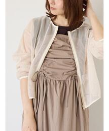 Te chichi TERRASSE（テチチテラス）の「メッシュノーカラーブルゾン（ブルゾン）」