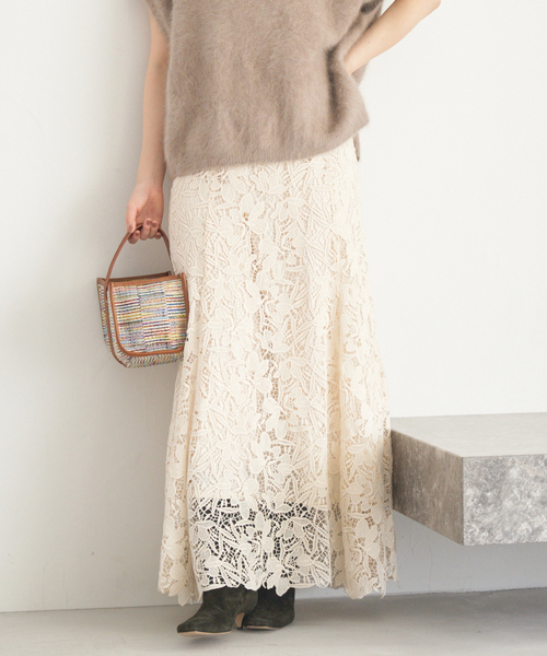 フラワーレース フレアスカート（スカート）｜IENA（イエナ）の