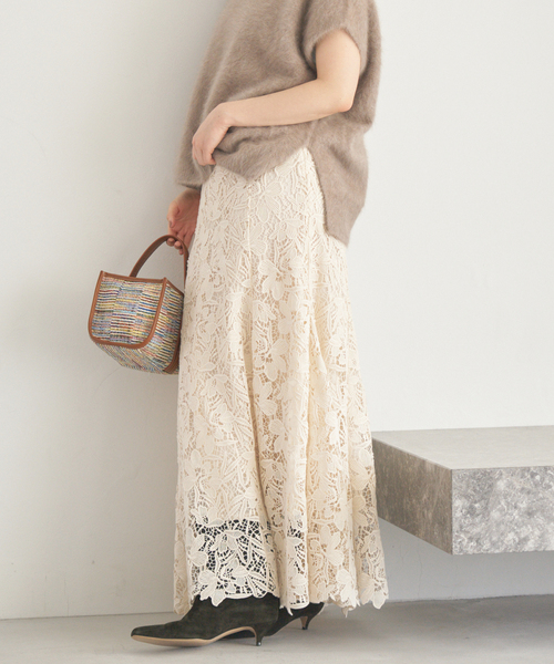 フラワーレース フレアスカート（スカート）｜IENA（イエナ）の