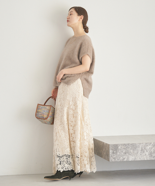 フラワーレース フレアスカート(スカート)|IENA(イエナ)の フラワーレース フレアスカート(スカート)|IENA(イエナ)の