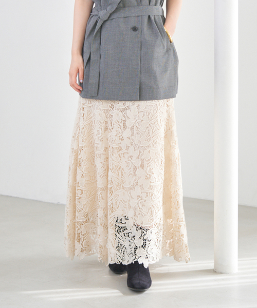 フラワーレース フレアスカート（スカート）｜IENA（イエナ）の
