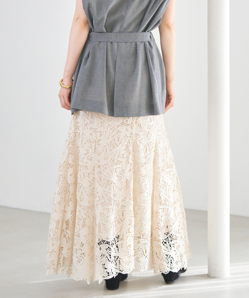 フラワーレース フレアスカート（スカート）｜IENA（イエナ）の
