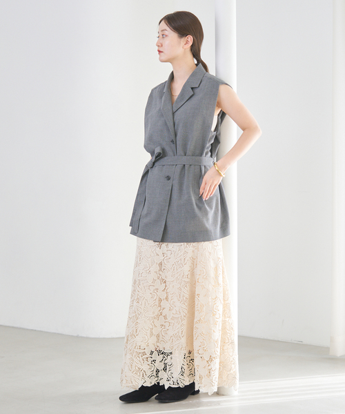 フラワーレース フレアスカート（スカート）｜IENA（イエナ）の