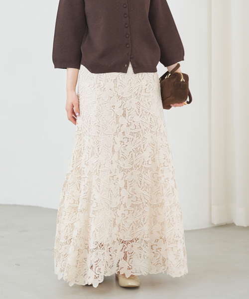 セール】フラワーレース フレアスカート（スカート）｜IENA（イエナ