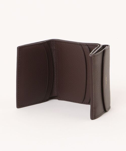A.P.C.（アーペーセー）の「TRIFOLD GENEVE GRAINE（財布・レディース・ブラウン・ONESIZE）」の4枚目の写真