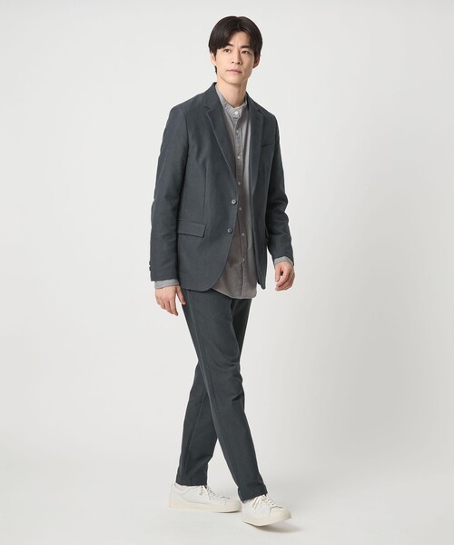 【現行 未使用級】 BARBA テーラードジャケット コーデュロイ 50 セール】ピケ コーデュロイ ナロー ジャケット -ストレッチ