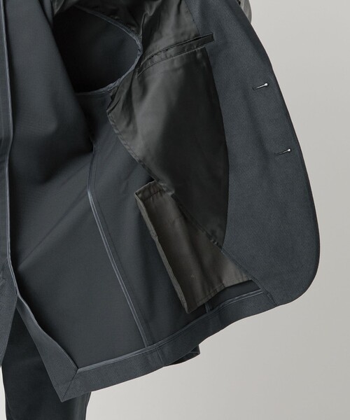 green label relaxing（グリーンレーベルリラクシング）の「ピケ コーデュロイ ナロー ジャケット -ストレッチ-（テーラードジャケット・メンズ・モカ/グレー/ネイビー・S/M/L/XL）」の6枚目の写真