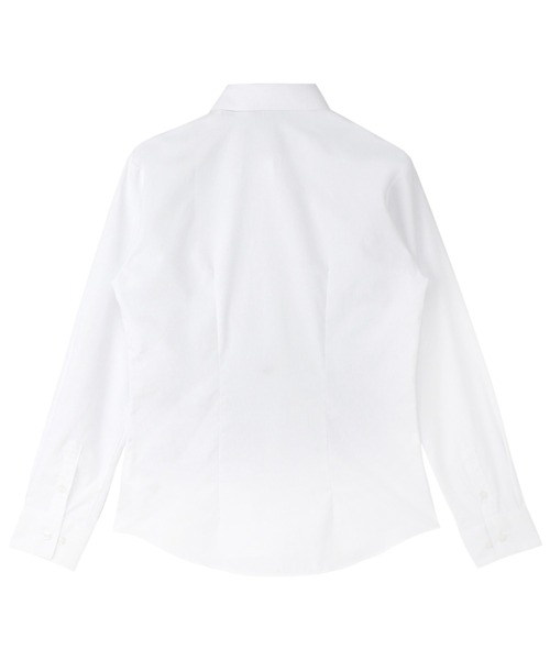 TOKYO SHIRTS(トウキョウシャツ)の「形態安定ノンアイロン レギュラー 長袖ビジネスワイシャツ(ビジネスシャツ・レディース・ホワイト・L/M/S/XS/XL/LL)」の2枚目の写真