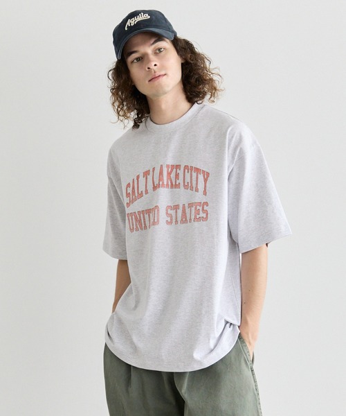 coca(coca)(コカ)の「【WEB限定セール】アーチロゴプリントTシャツ(Tシャツ/カットソー・メンズ・ホワイト/グレー・XL/M/L)」の12枚目の写真
