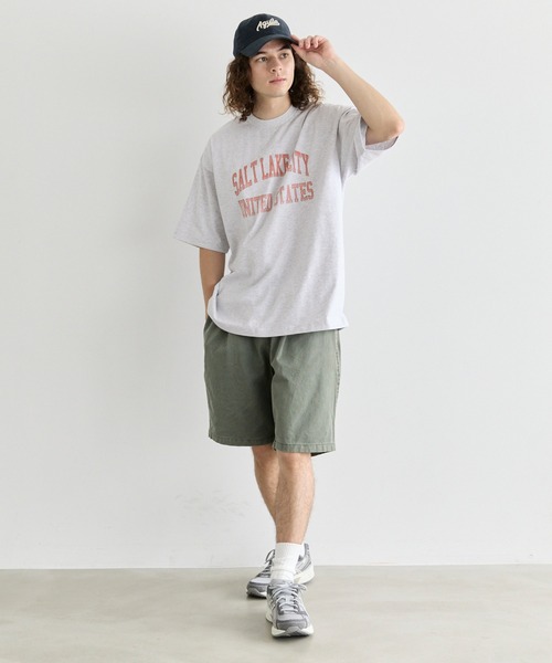 coca(coca)(コカ)の「【WEB限定セール】アーチロゴプリントTシャツ(Tシャツ/カットソー・メンズ・ホワイト/グレー・XL/M/L)」の9枚目の写真