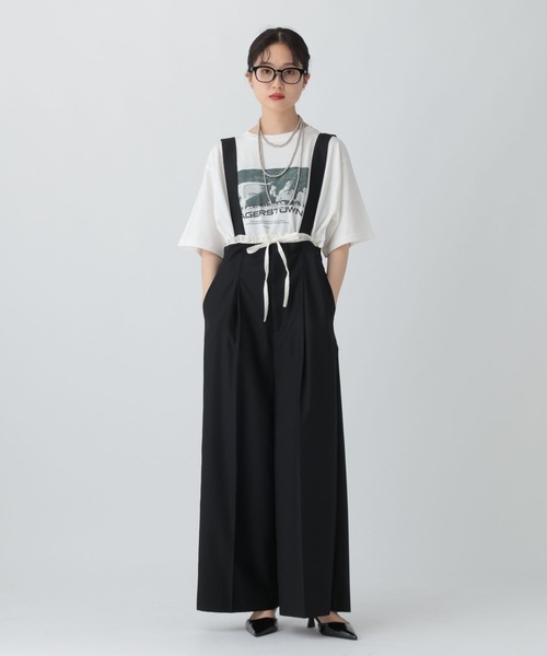 LEPSIM（レプシィム）の「フリルサス付きパンツ　575319（その他パンツ・レディース・ブラウン/チャコールグレー/ブラック・FREE）」の7枚目の写真