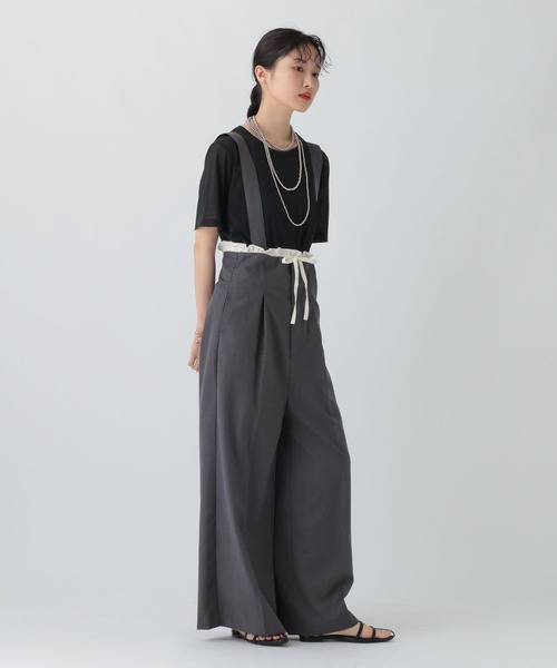 LEPSIM（レプシィム）の「フリルサス付きパンツ　575319（その他パンツ・レディース・ブラウン/チャコールグレー/ブラック・FREE）」の14枚目の写真