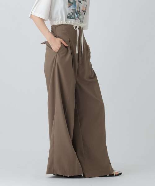 LEPSIM（レプシィム）の「フリルサス付きパンツ　575319（その他パンツ・レディース・ブラウン/チャコールグレー/ブラック・FREE）」の17枚目の写真