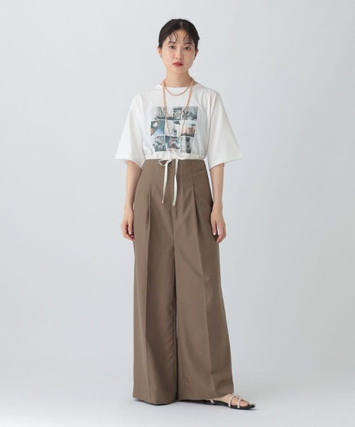 LEPSIM（レプシィム）の「フリルサス付きパンツ　575319（その他パンツ・レディース・ブラウン/チャコールグレー/ブラック・FREE）」の19枚目の写真