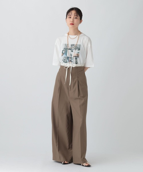 LEPSIM（レプシィム）の「フリルサス付きパンツ　575319（その他パンツ・レディース・ブラウン/チャコールグレー/ブラック・FREE）」の20枚目の写真