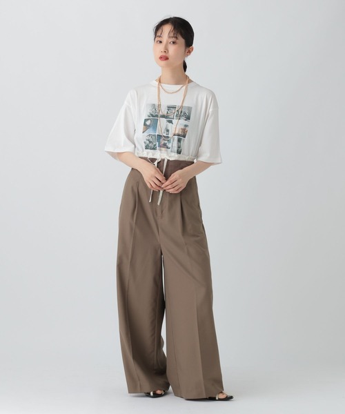 LEPSIM（レプシィム）の「フリルサス付きパンツ　575319（その他パンツ・レディース・ブラウン/チャコールグレー/ブラック・FREE）」の21枚目の写真