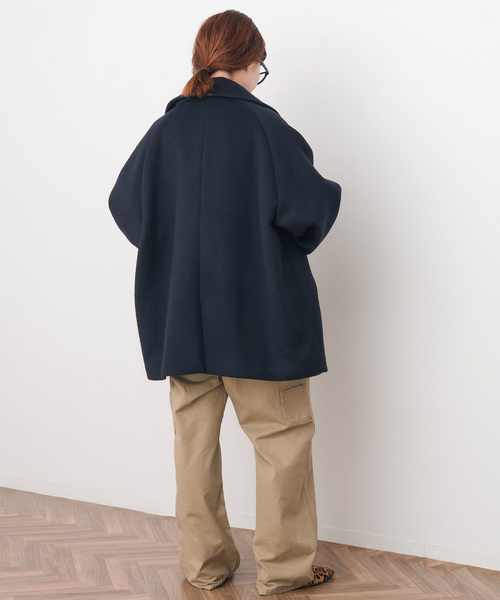 TICCA ティッカ ピーコート　ネイビー　24AW スピック＆スパン Spick & Span TICCA / ティッカ 別注ピーコート