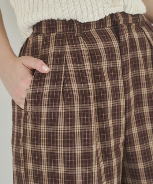 セール】イージーチェックパンツ（スラックス）｜REMOON（リムーン）の