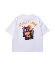 S'more（スモア）の「S'more　Owl Camp S/S Tee Kids　オウルキャンプ半袖Tシャツ（キッズ）(SS)（Tシャツ/カットソー）」