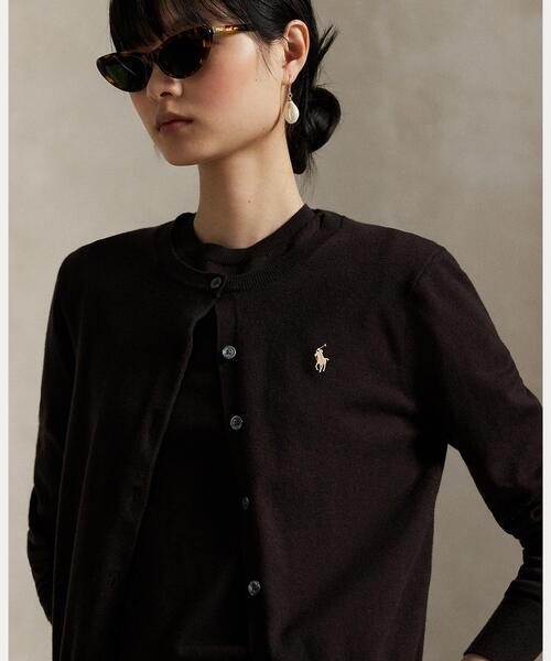 コットン クルーネック カーディガン（カーディガン/ボレロ）｜POLO