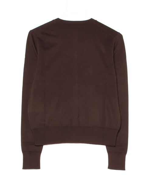 POLO RALPHLAURENブラウンコットンクルーネックカーディガンXL新品 POLO RALPHLAURENブラウンコットンクルーネックカーディガンXL