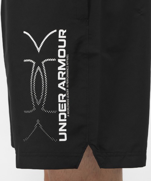 UNDER ARMOUR（アンダーアーマー）の「【別注】アンダーアーマー  UAウーブン ロゴ グラフィック ショーツ 限定コラボ（その他パンツ・メンズ・ブラック/グレー・S/M/L/LL/3L）」の9枚目の写真